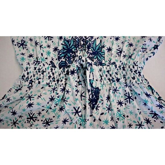 Poupette St Barth Women Sz XS Floral Kim 3/4 Sleeve Button Front Romper $275 - Picture 4 of 15